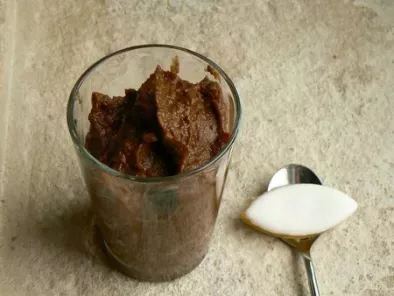 Crème dessert courge chocolat au sirop d'agave