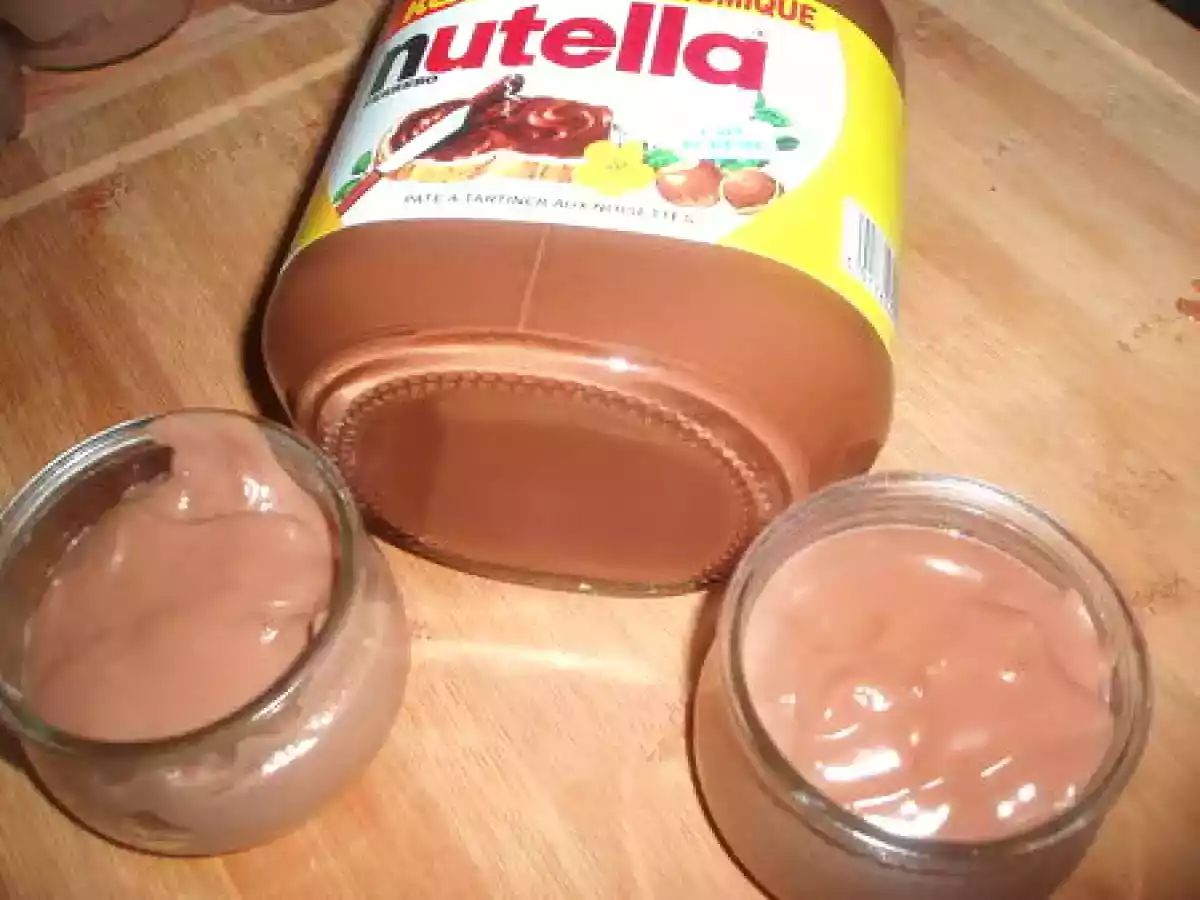 Crème dessert façon Danette au nutella