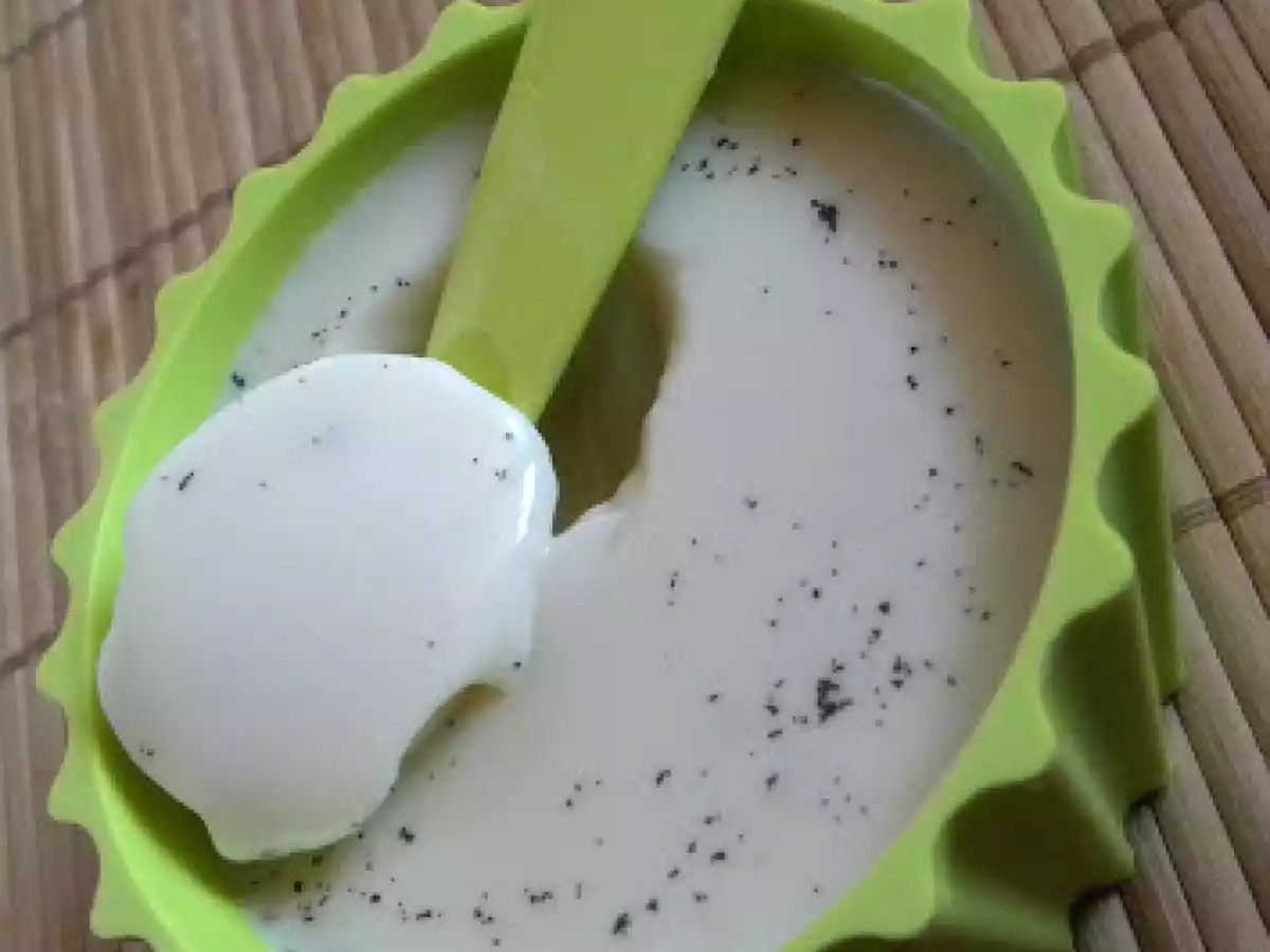 Crème extra légère à la vanille (à base d'agar-agar)
