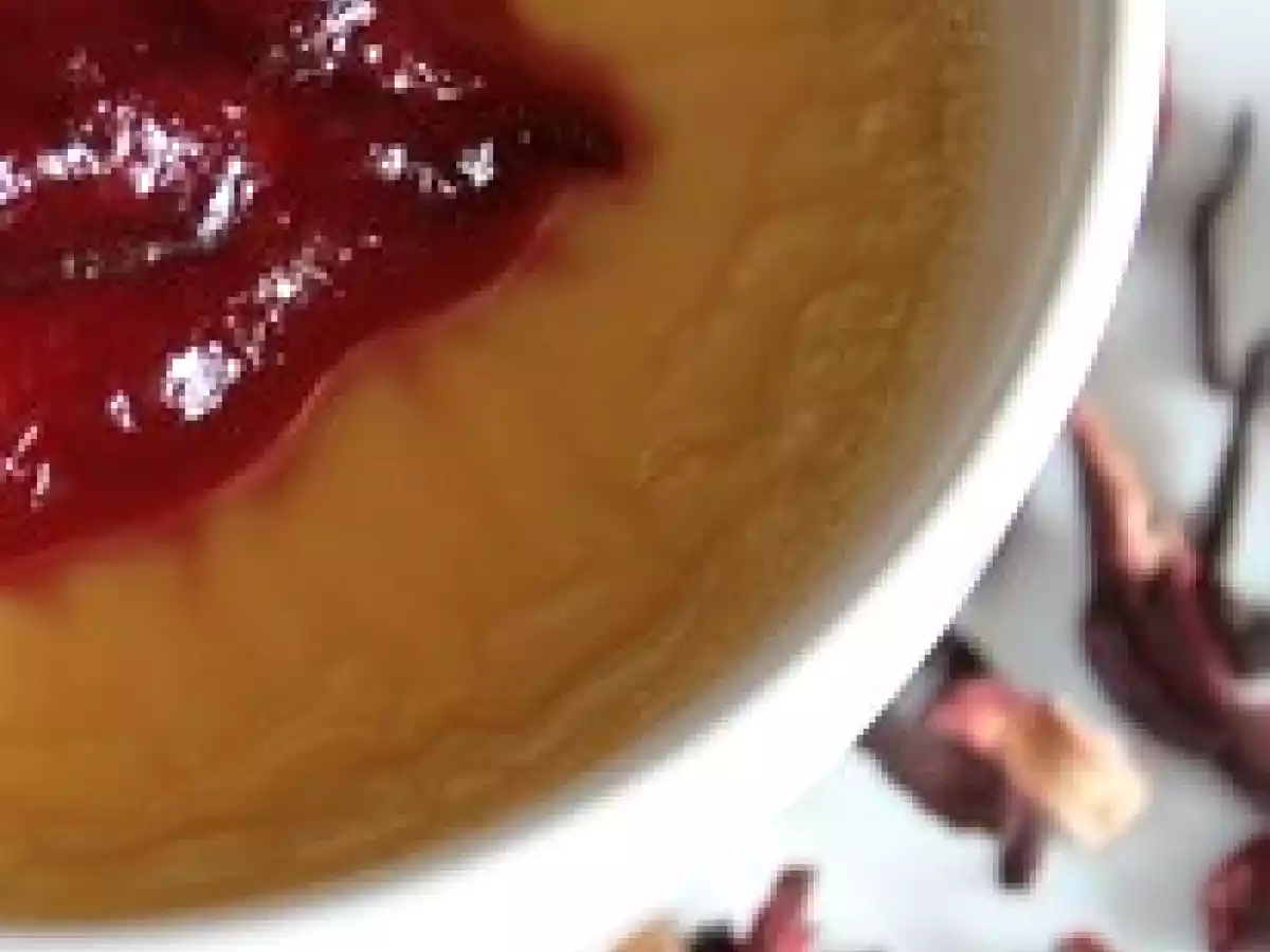 Crème fondante aux oeufs et sa gelée de fleurs d'hibiscus - photo 2
