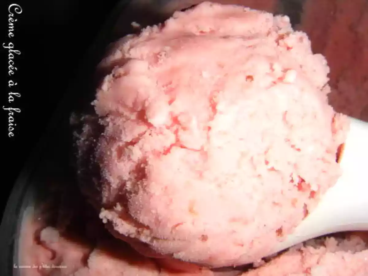 Crème glacée à la fraise