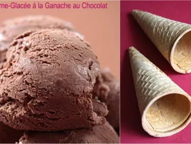 Crème-Glacée à la Ganache au Chocolat