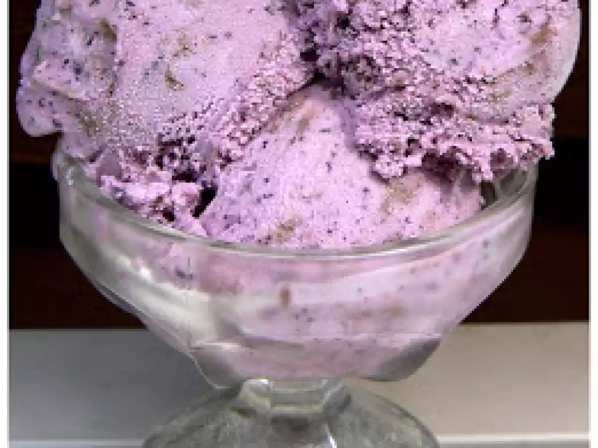 Crème glacée aux bleuets