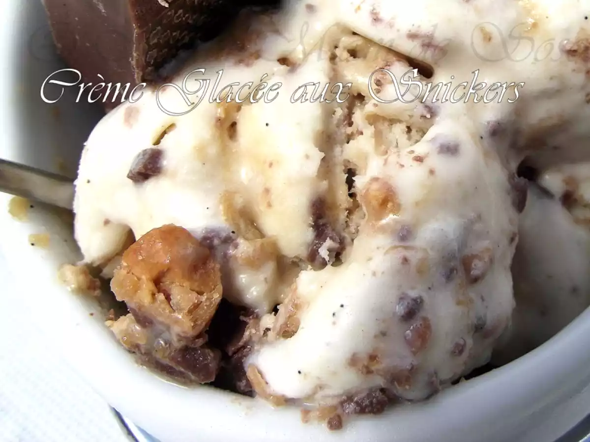 CREME GLACEE AUX SNICKERS