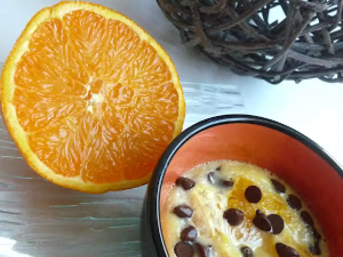 Crème gratinée à l'orange et au chocolat