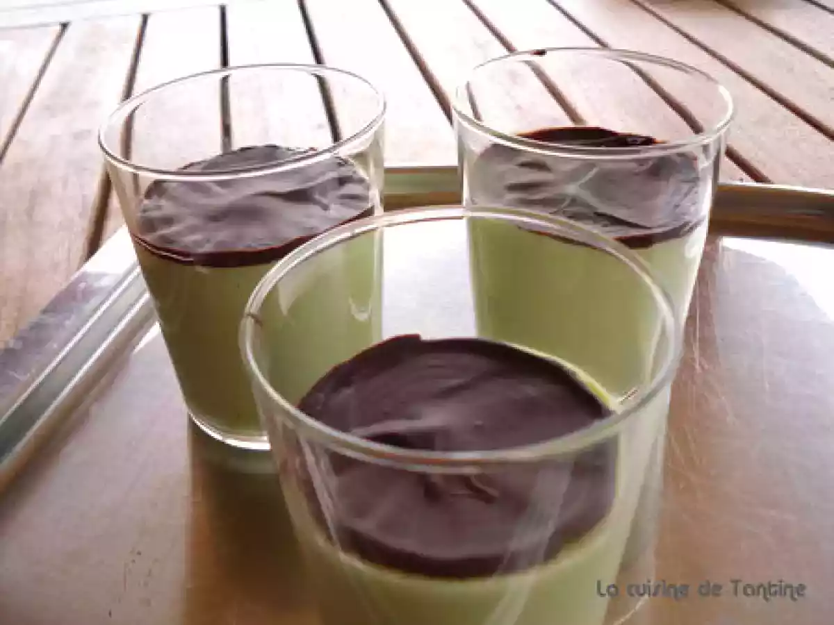 Crème légère pistache au craquant de chocolat