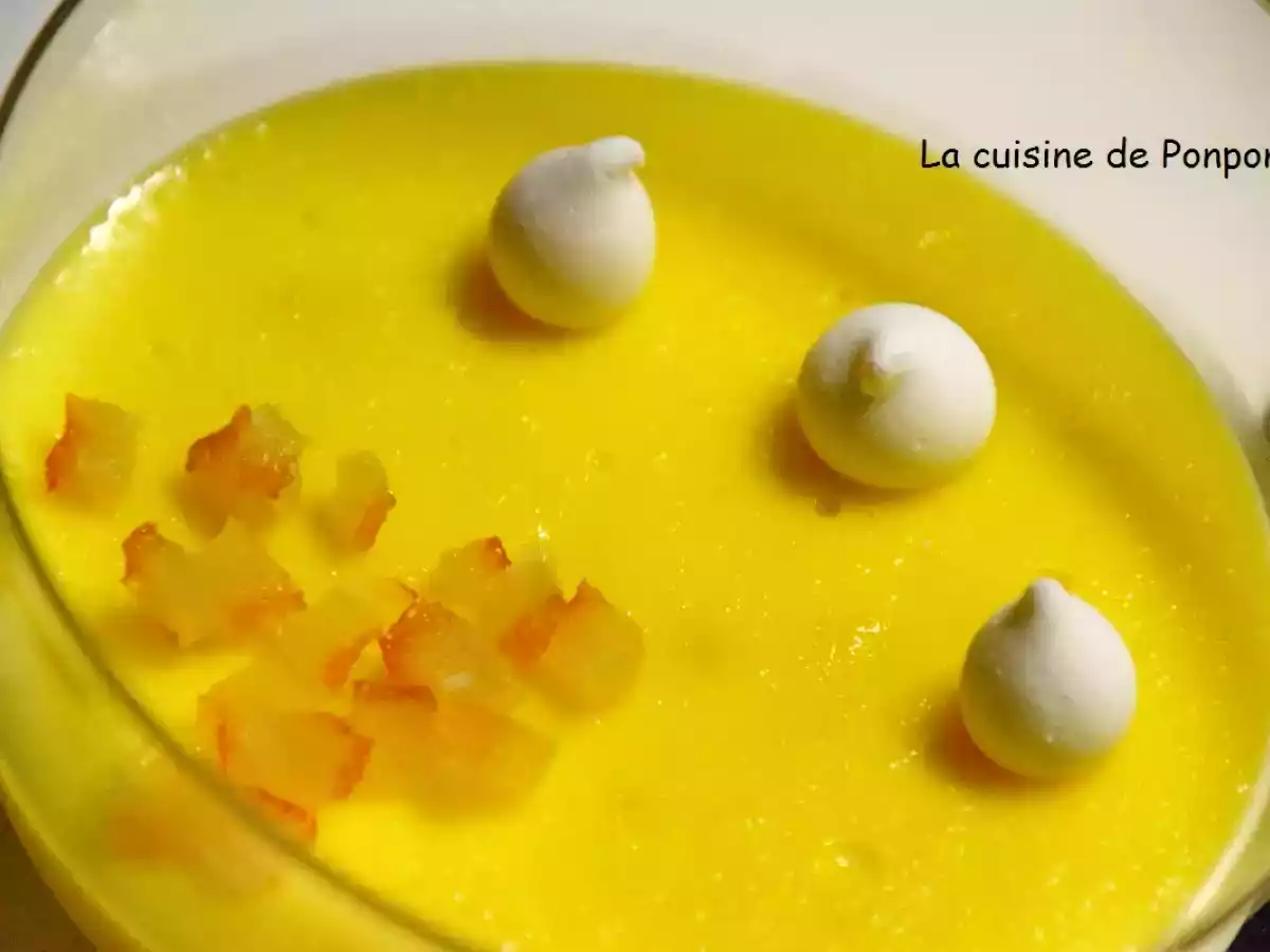 Crème mistralette, parfumée à l'orange