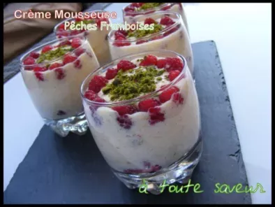 Crème Mousseuse Pêche-Framboises