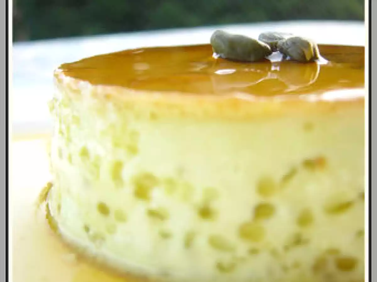 Crème renversée à la pistache et au caramel - photo 2