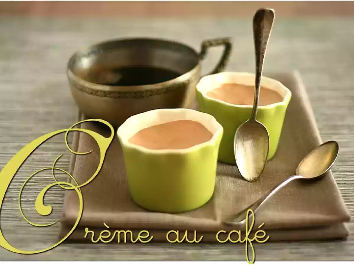 Crèmes au café sans œufs, sans gluten