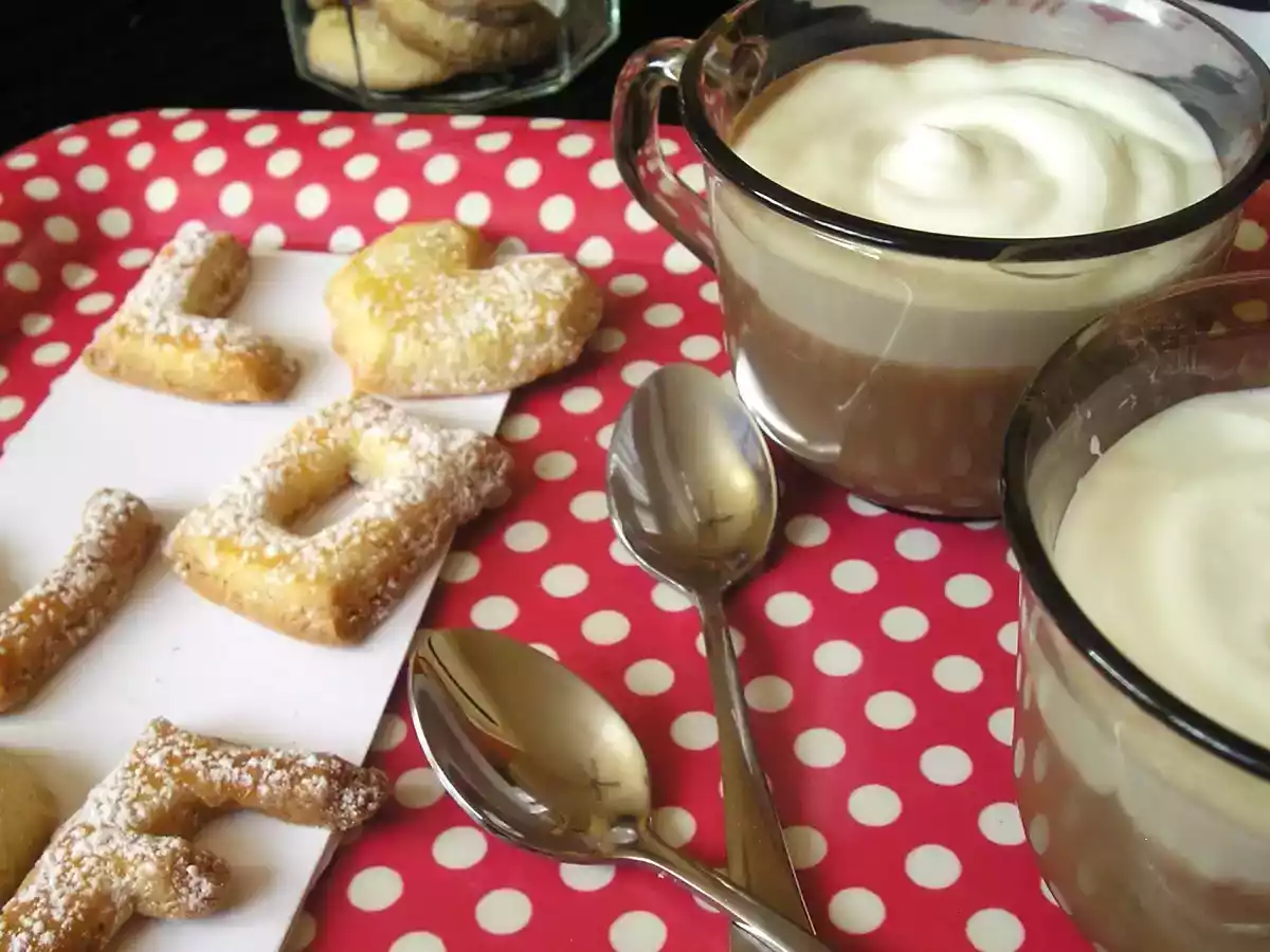 Crèmes au chocolat whisky & sa chantilly (St Valentin) - photo 2