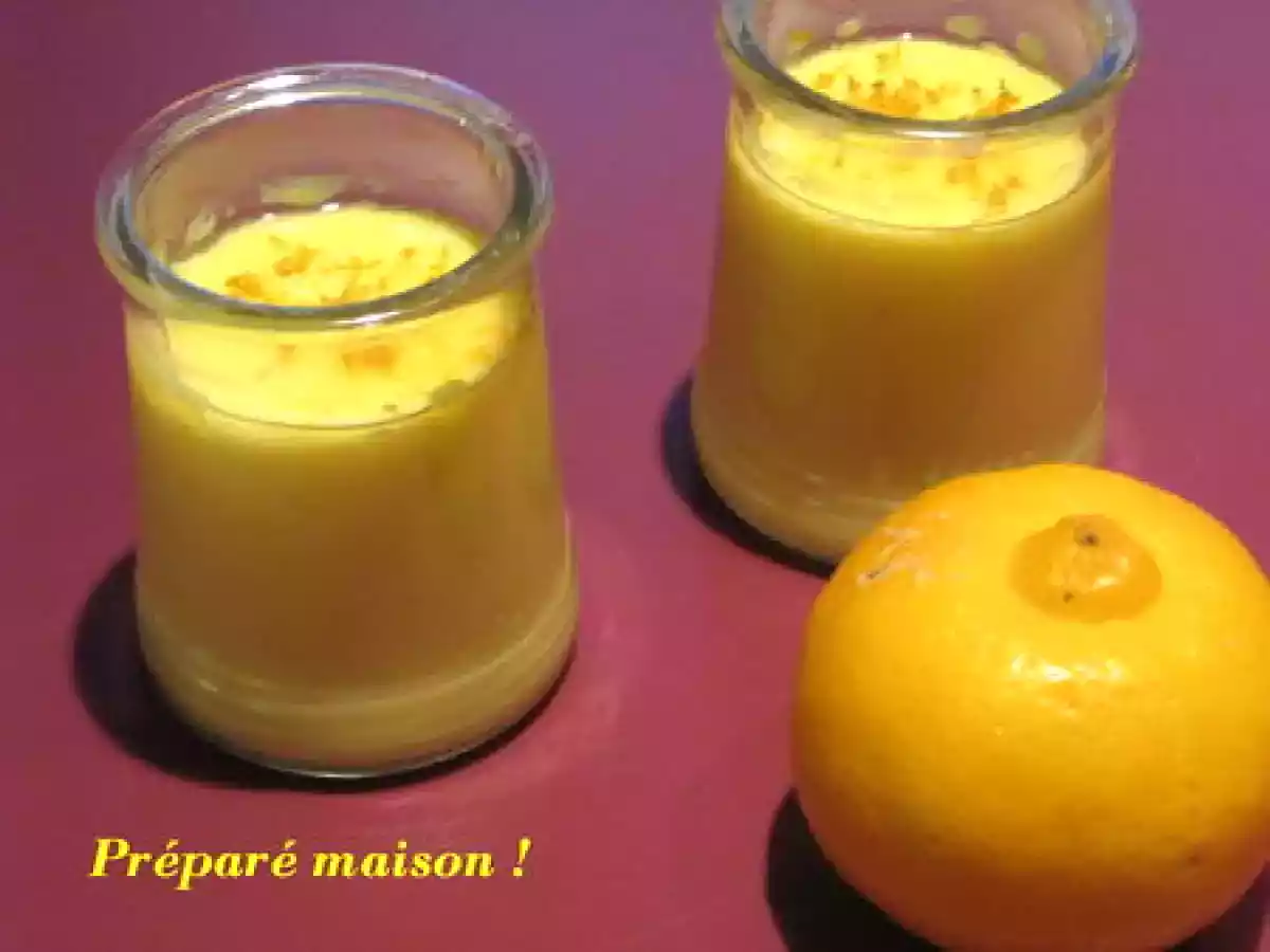 Crèmes au citron bergamote