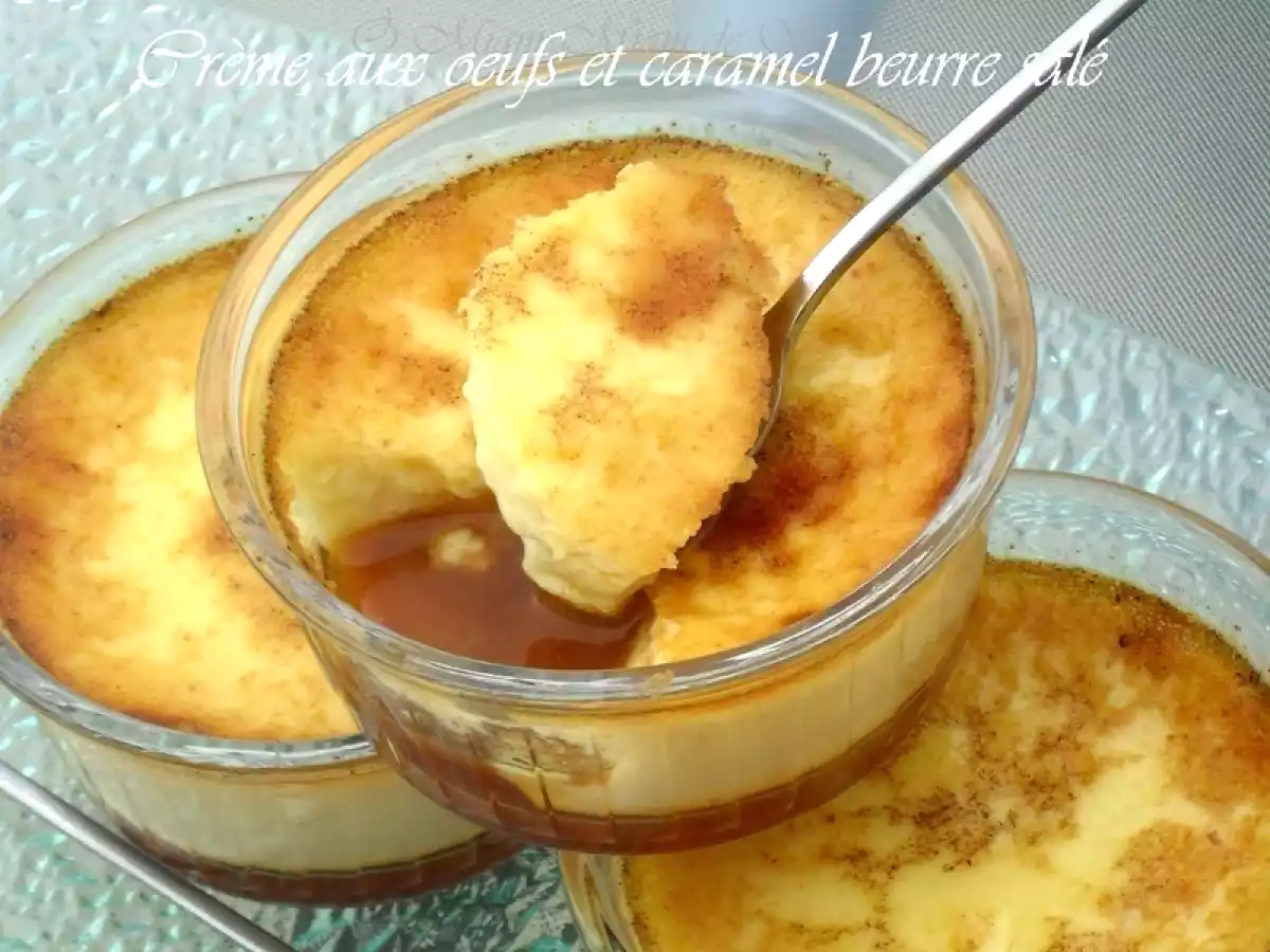 CREMES AUX OEUFS ET CARAMEL AU BEURRE SALE