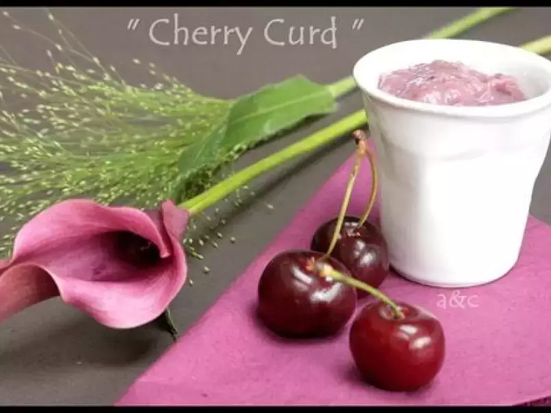 Crèmes Brûlées Cerises, Cherry Curd aux noisettes