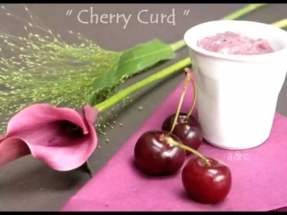 Crèmes Brûlées Cerises, Cherry Curd aux noisettes