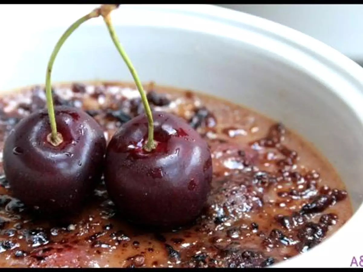 Crèmes Brûlées Cerises, Cherry Curd aux noisettes - photo 4
