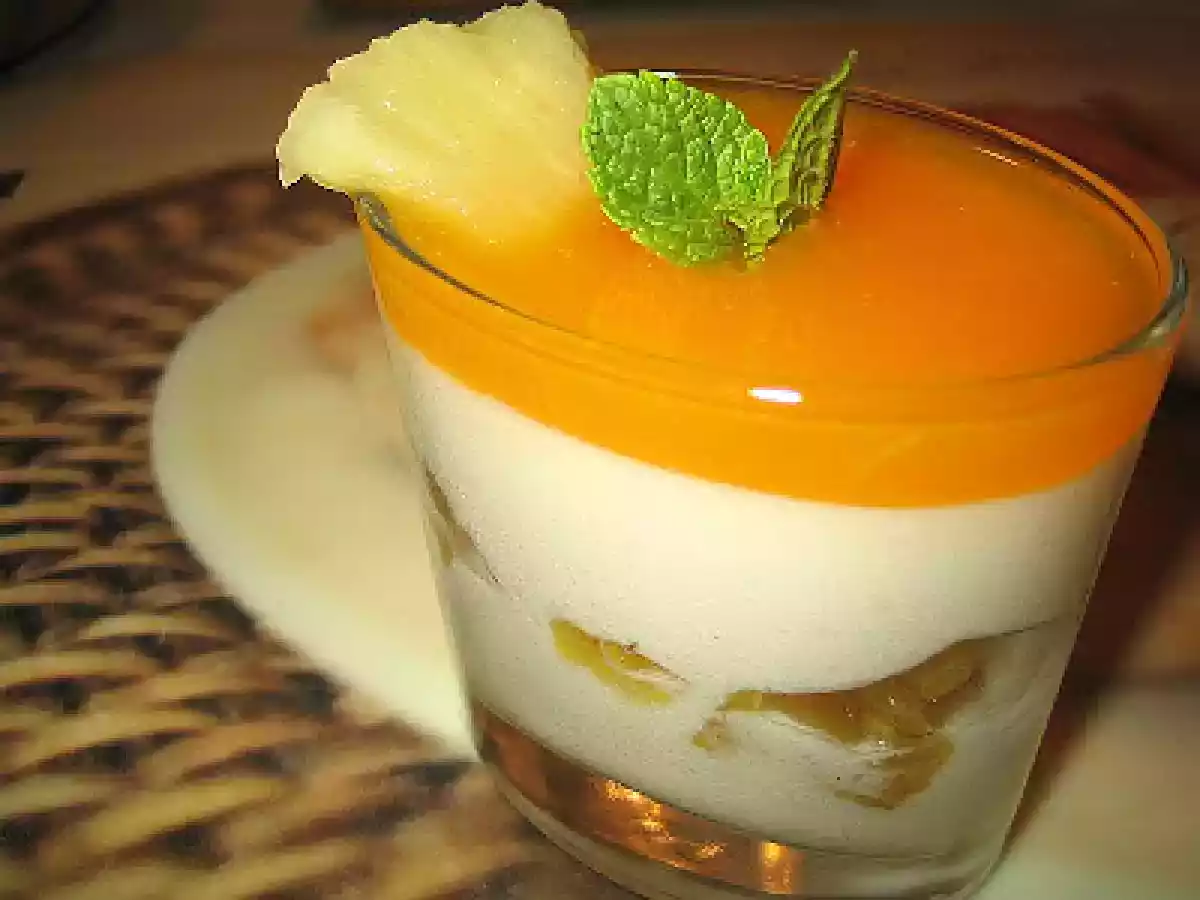 Crémet à l'ananas et son coulis d'orange!!!! - photo 2