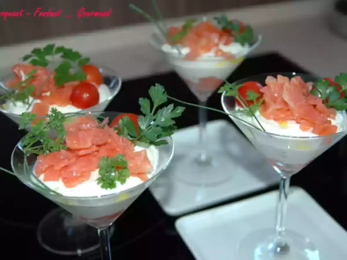 CRÉMEUX de CHOU-FLEUR au SAUMON FUMÉ