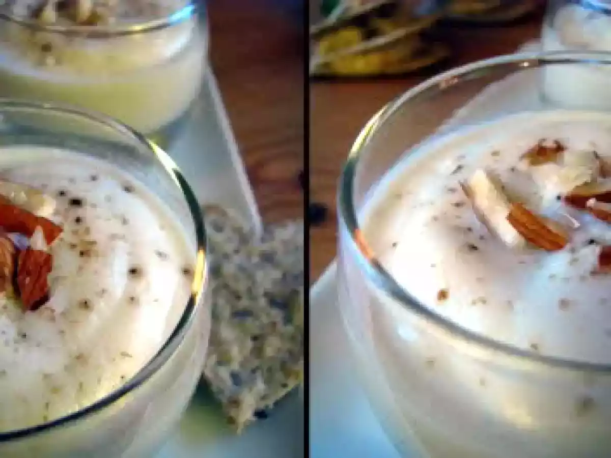 Crémeux de chou-fleur aux amandes et à la fève tonka