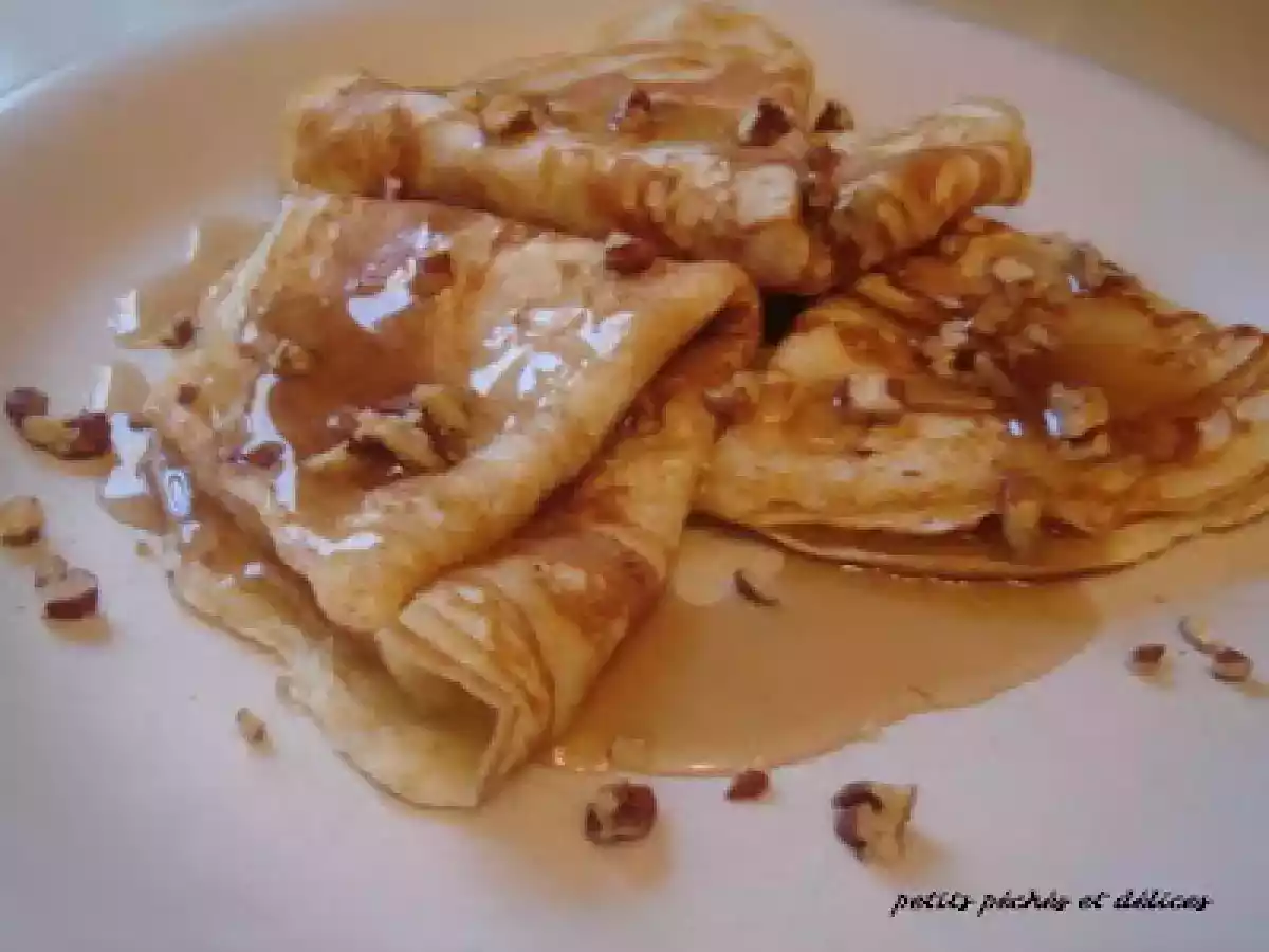Crêpes au babeurre, sauce caramel à l'érable et aux pacanes - photo 3