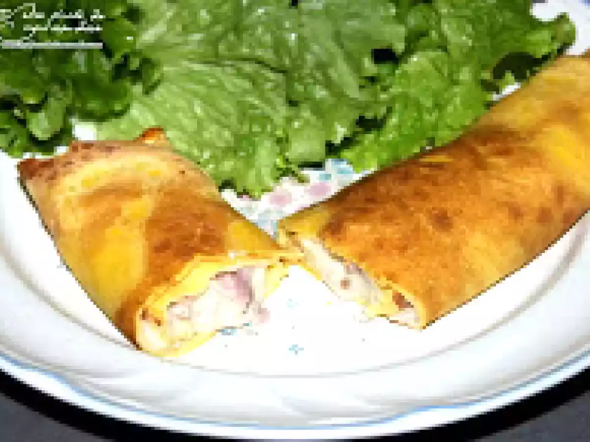 Crêpes au jambon, champignon et emmental
