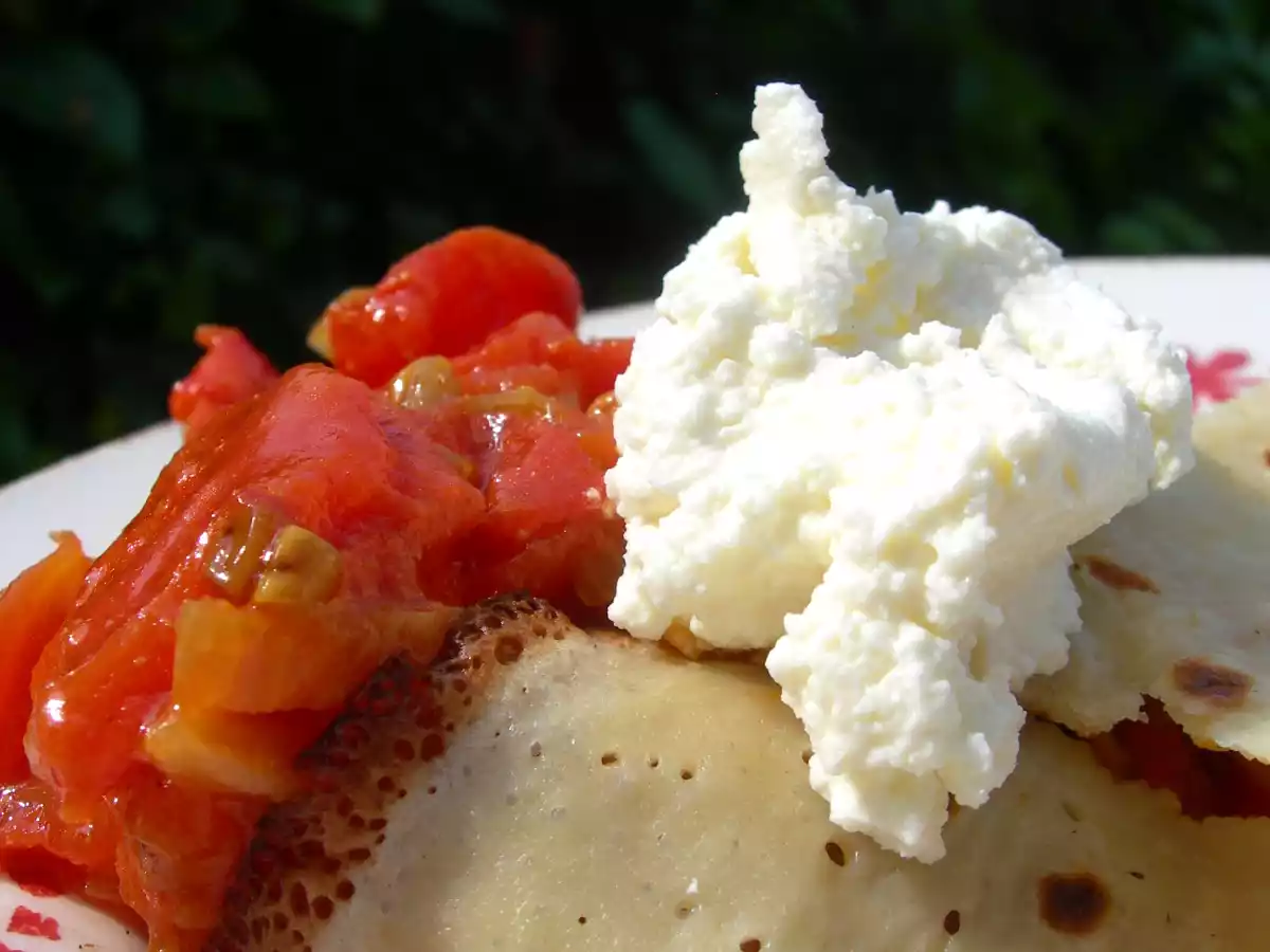 Crêpes au petit lait et aux saveurs indiennes et pourquoi ça rentre pas dans la boite???