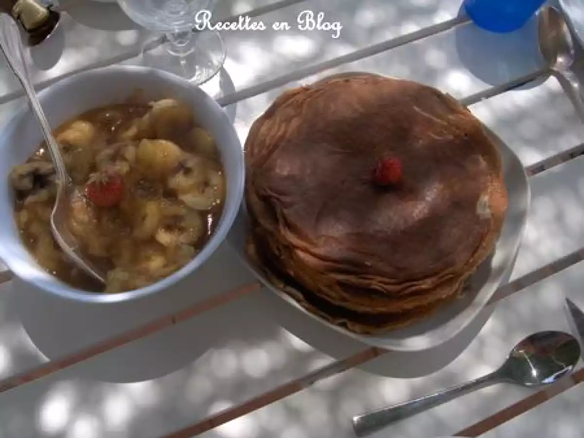 CREPES AU SARRASIN ET BANANES CARAMELISEES - photo 2