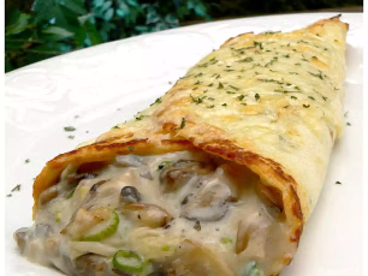 Crêpes aux champignons