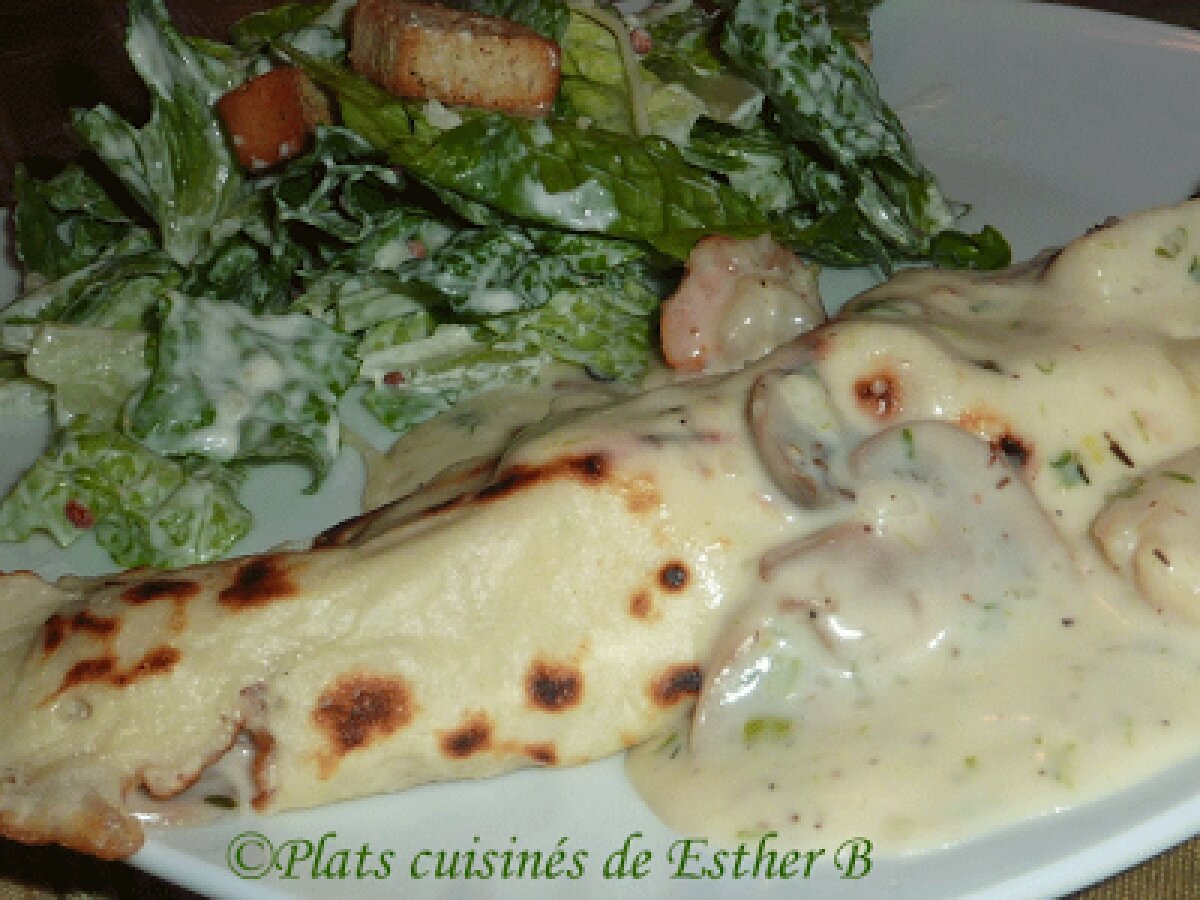 Recette de crêpes garnies aux fruits de mer délicieux