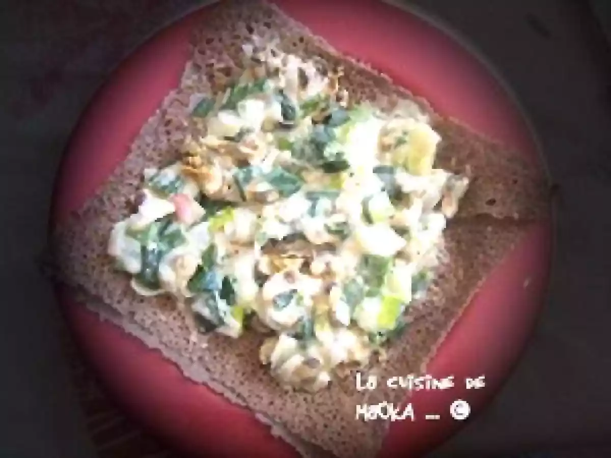 Crèpes aux poireaux