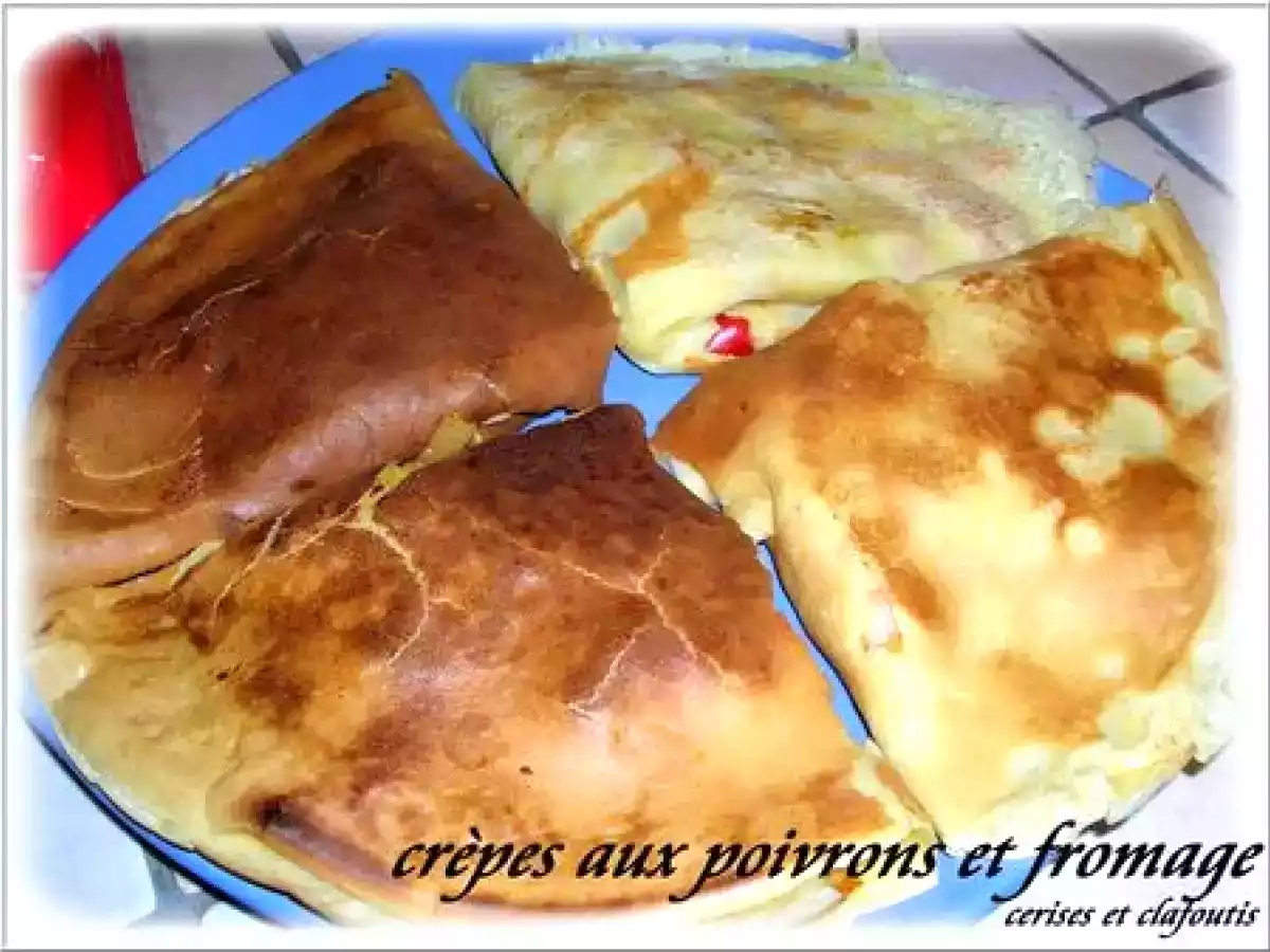 CREPES AUX POIVRONS ET FROMAGE