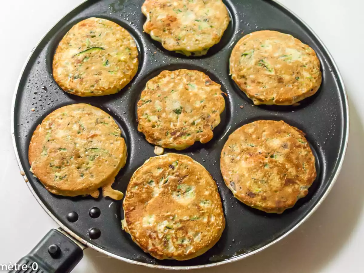 Crêpes de courgettes et truite fumée