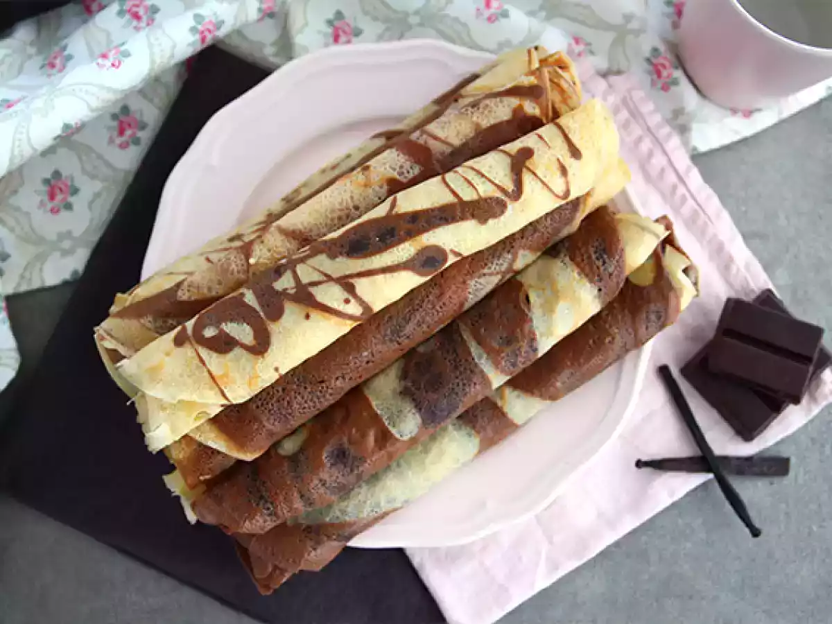 Crêpes marbrées vanille chocolat - photo 3