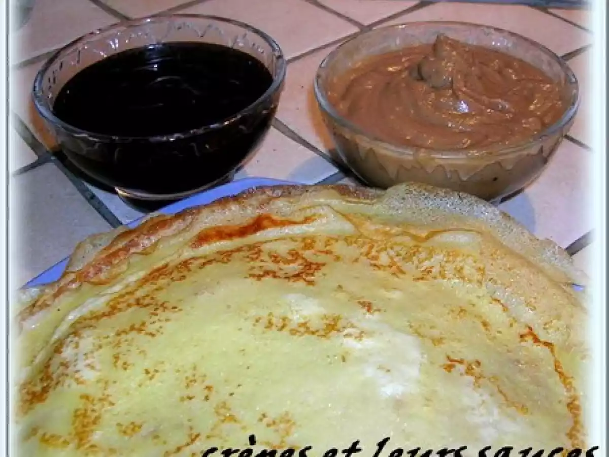 CREPES (recette Anne-Sophie PIC ): SAUCE CHOCOLAT AU CARAMEL SALE ET CREME AUX DAIMS - photo 2