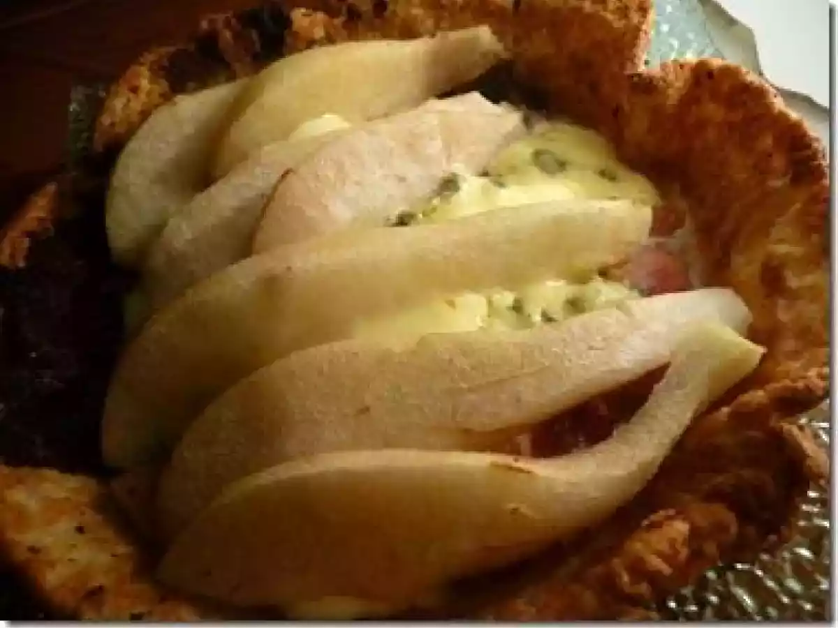 Crêpes roquefort poires