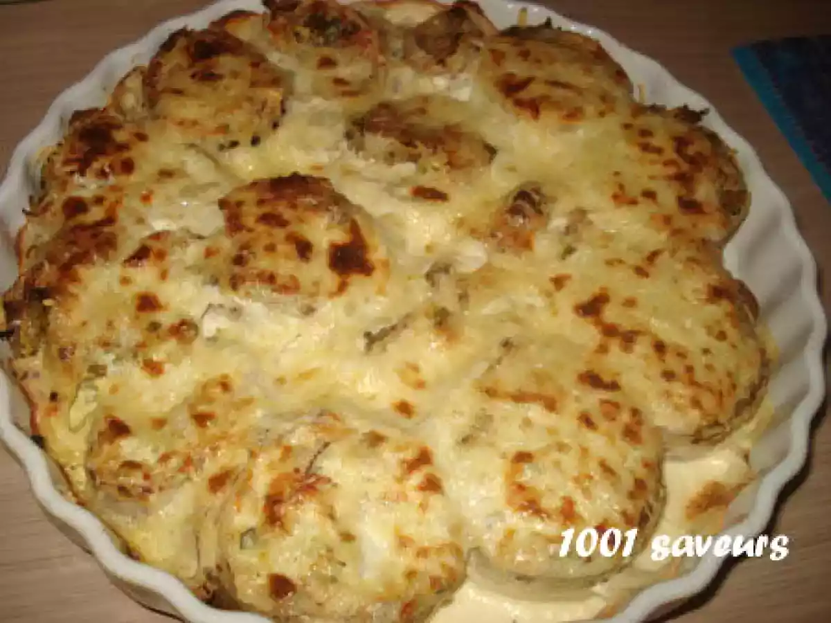 Crêpes roulées et gratinées à la viande hachée