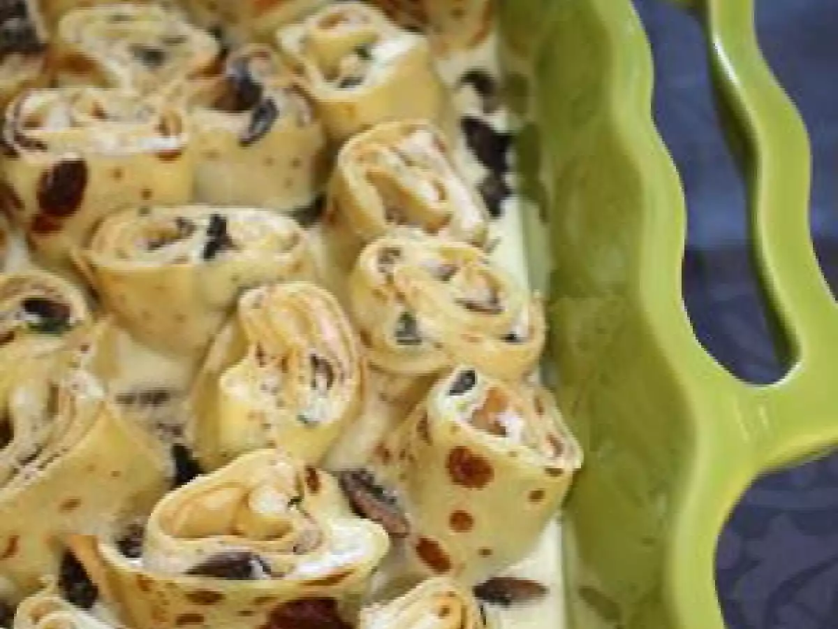 Crêpes salées aux champignons et ricotta - Crespelle funghi e ricotta