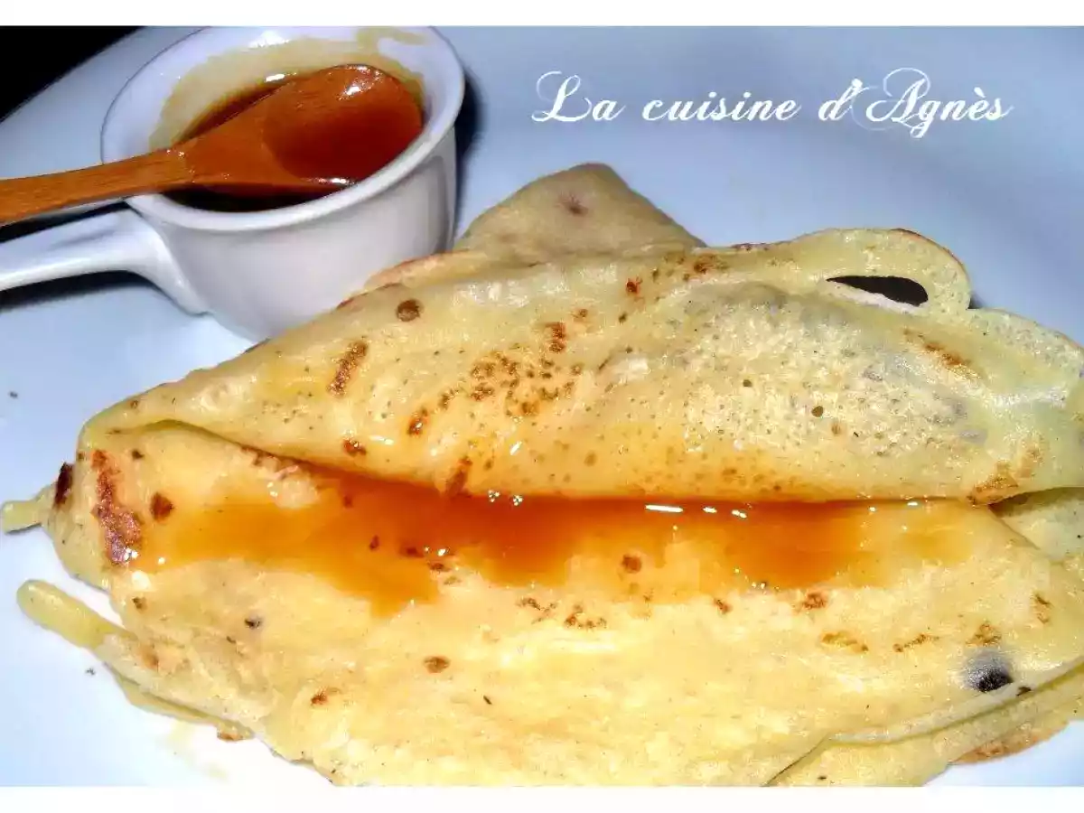 Crêpes sans gluten et sans lactose au caramel au beurre salé