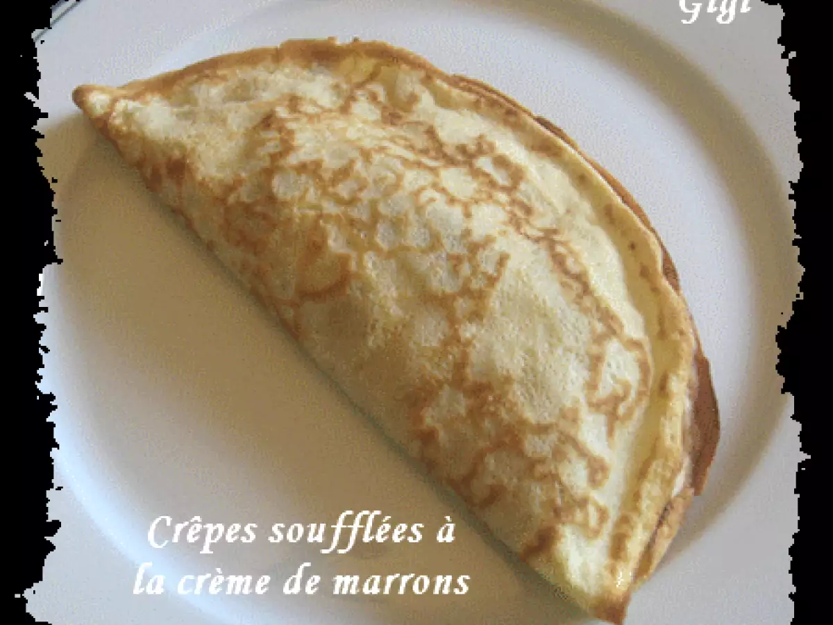 Crêpes soufflées à la crème de marrons - photo 2