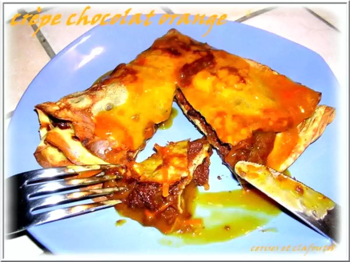 CREPES SOUFFLEES AU CHOCOLAT et SAUCE ORANGE - photo 2