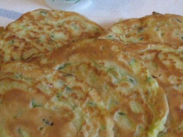 Crépiaux aux courgettes râpées