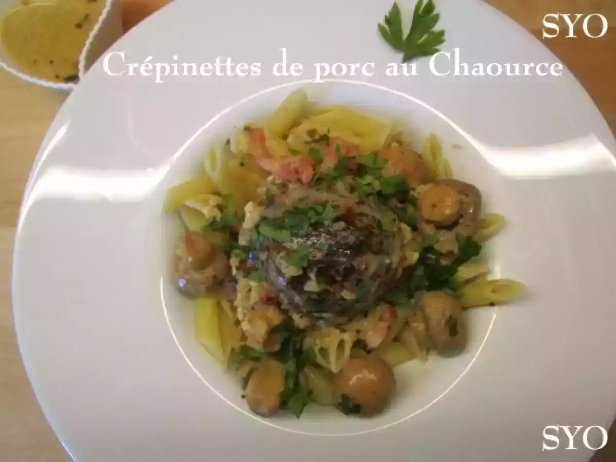Crépinettes de porc au Chaource du Petit Bistro de Mamigoz