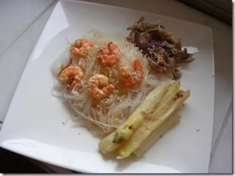 Crevette au wok et aux asperges, photo 2