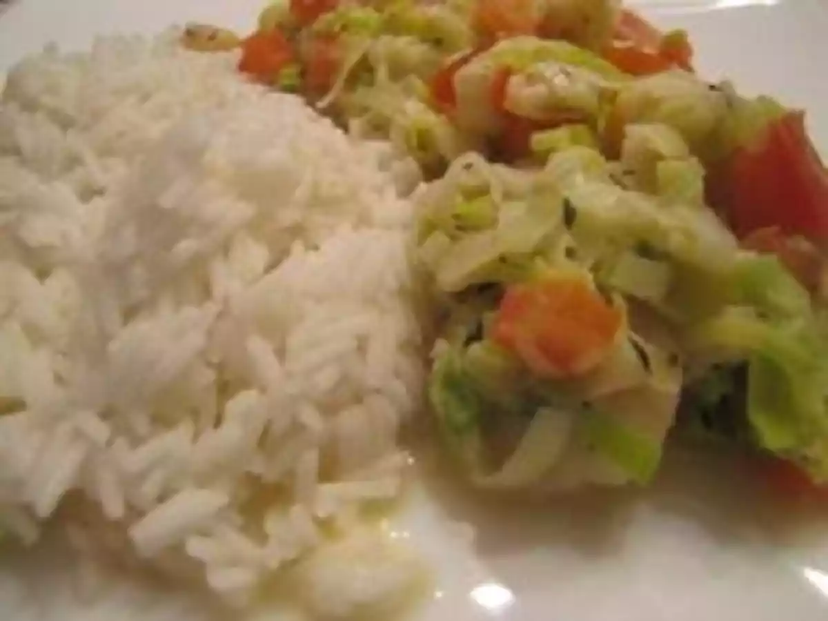 Crevettes à l'émincé de poireaux - photo 3