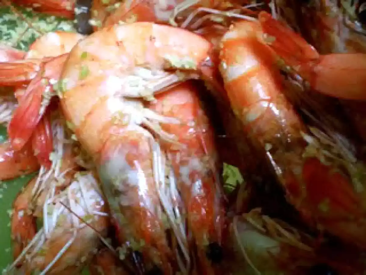 CREVETTES à la citronelle et au gingembre