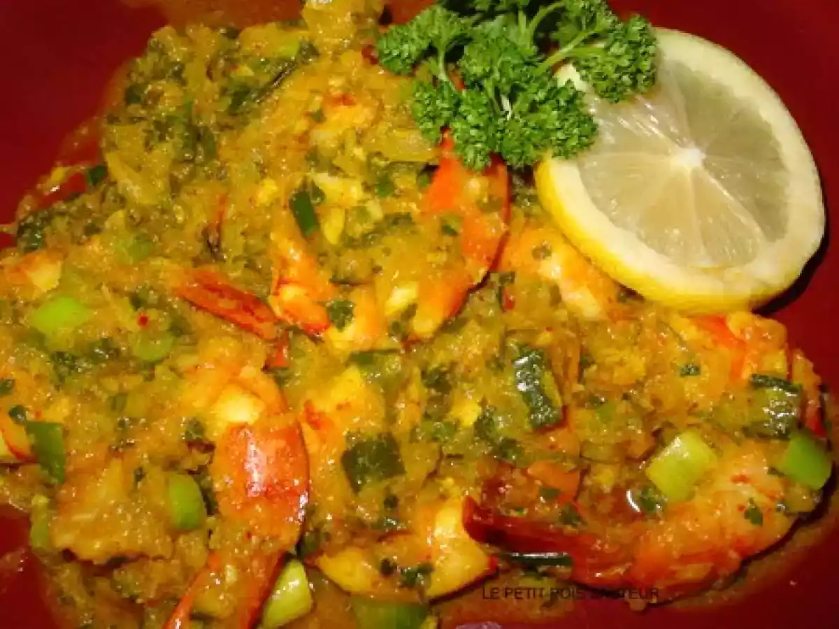 Crevettes à la sauce piquante