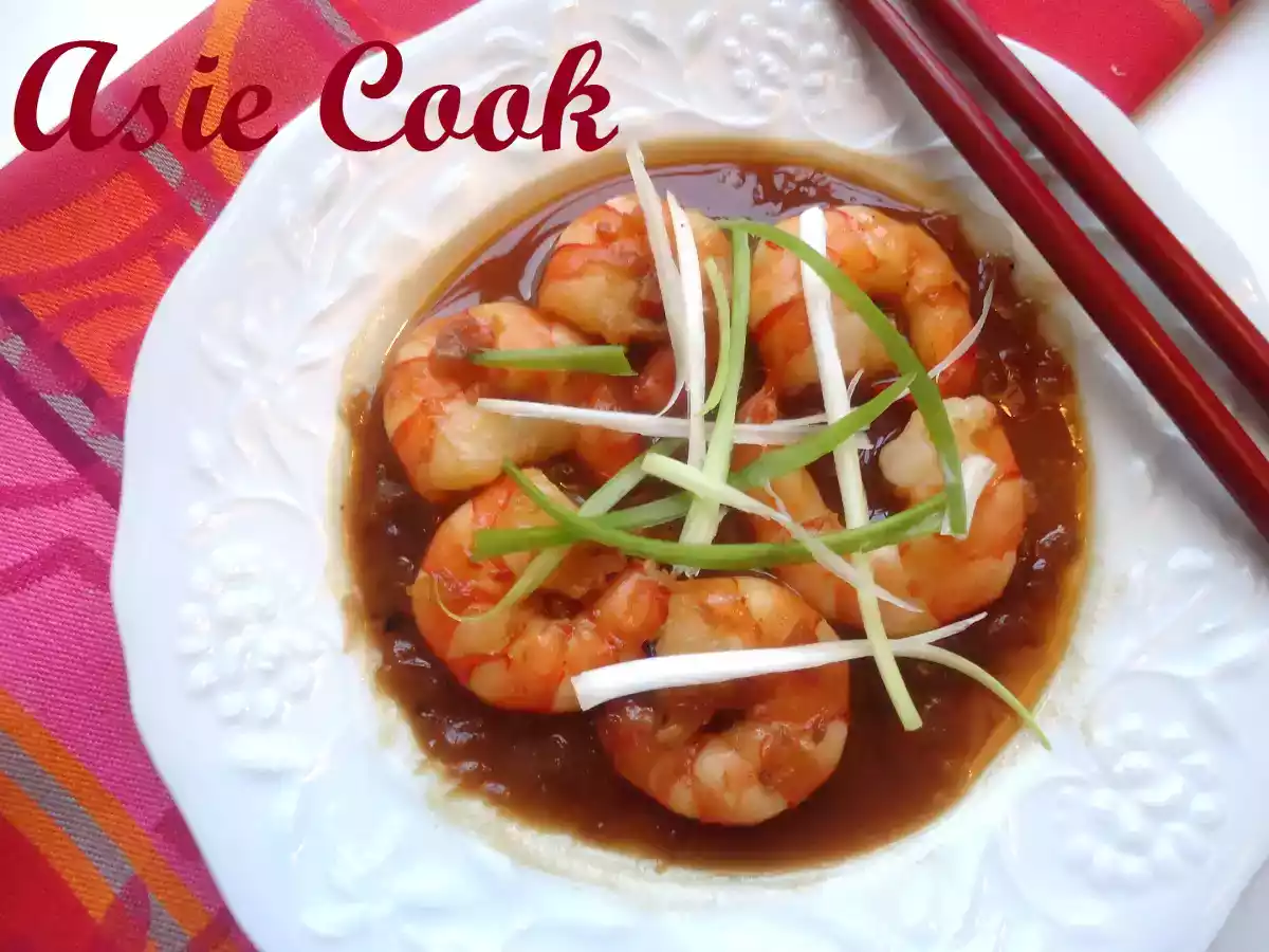 Crevettes à la sauce tamarin