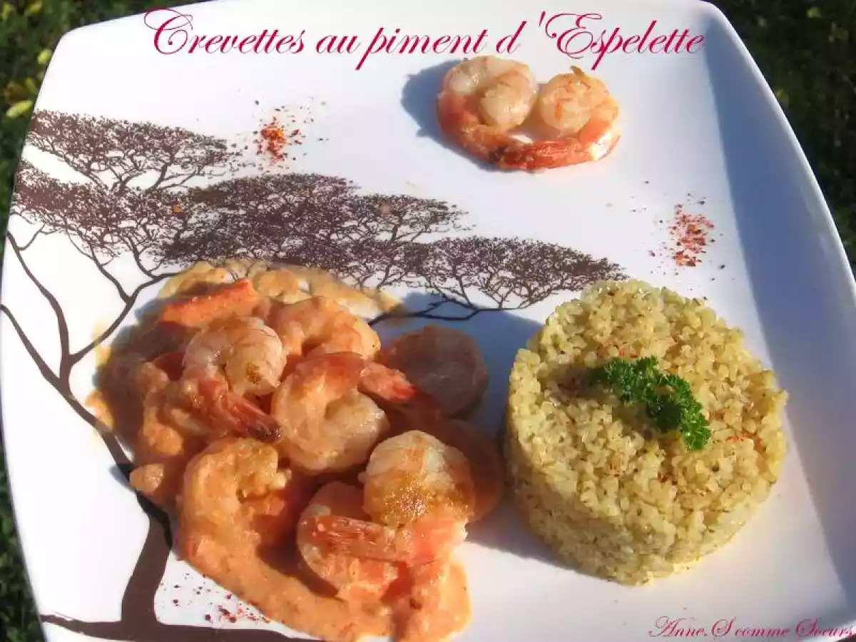 Crevettes au piment d'Espelette