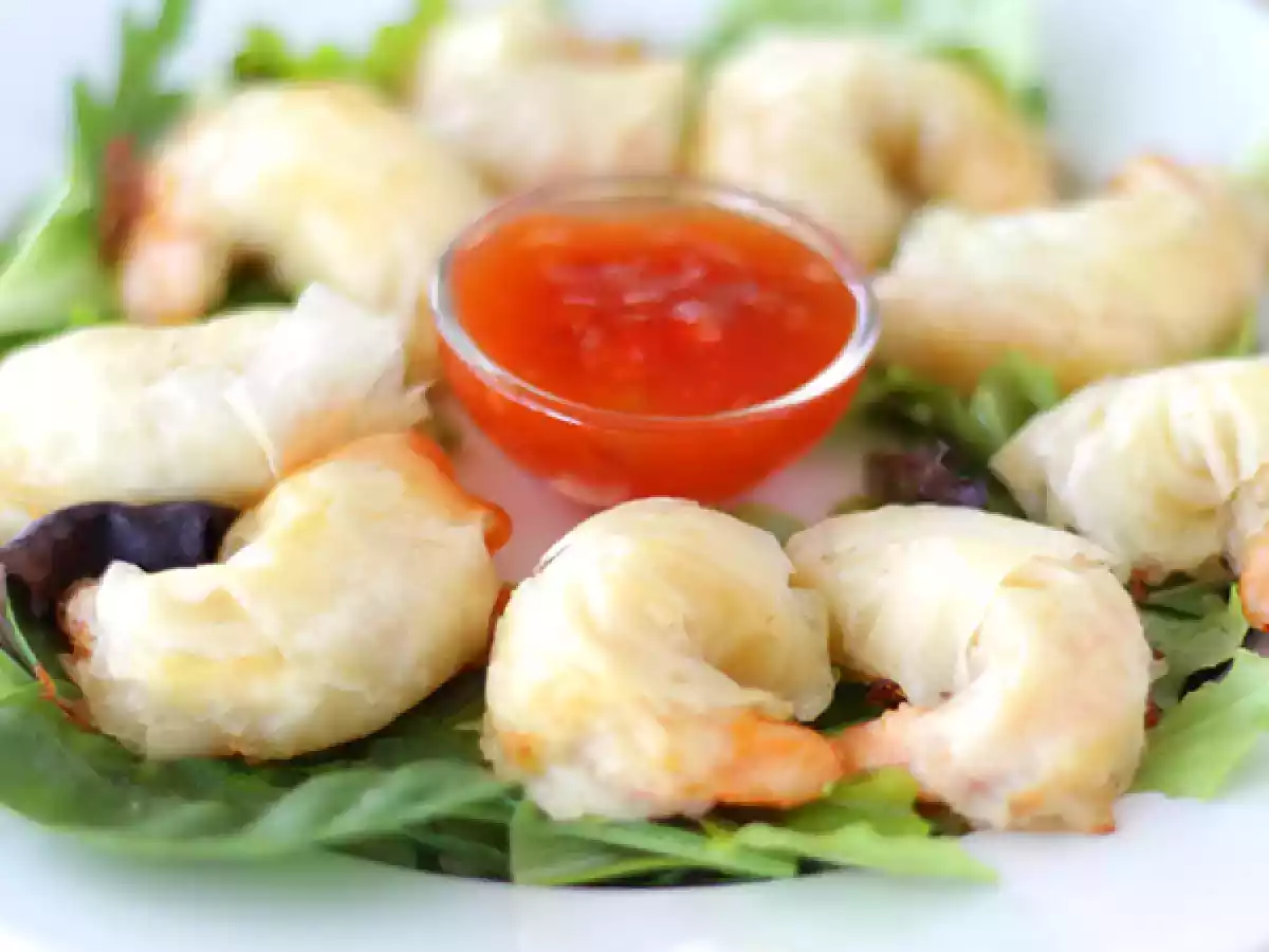 Crevettes croustillantes aux feuilles filo - photo 3