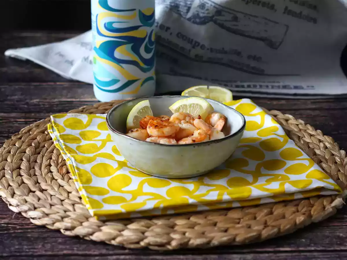 Crevettes cuites au Air Fryer, une recette simple et savoureuse